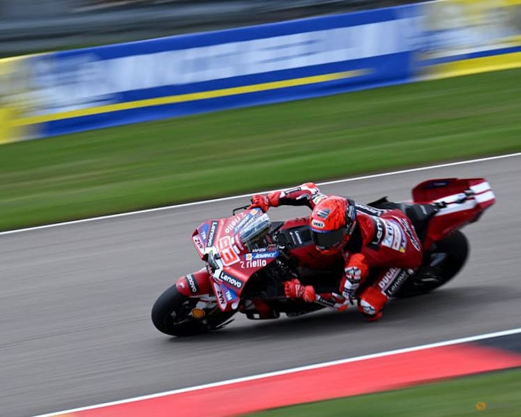 Marc Marquez cruises to historic sprint victory from pole at German Grand Prix