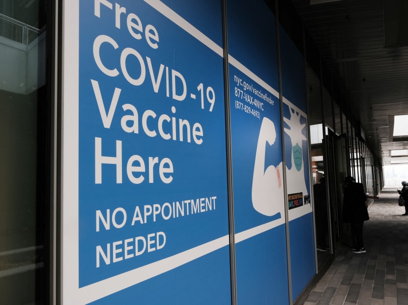 A sign for a Covid-19 vaccination site in New York on Nov 29, 2021. The authors say high global vaccine coverage will limit overall viral evolution, protect immunocompromised people and lessen chances highly mutated viruses can spread. A sign for a Covid-19 vaccination site in New York on Nov 29, 2021. The authors say high global vaccine coverage will limit overall viral evolution, protect immunocompromised people and lessen chances highly mutated viruses can spread.