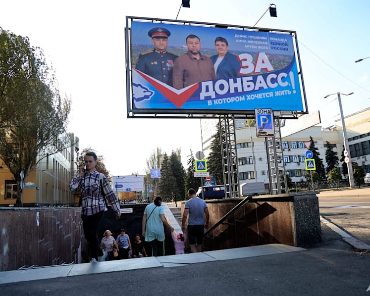 Russia holds elections in occupied Ukrainian regions in an effort to tighten its grip there