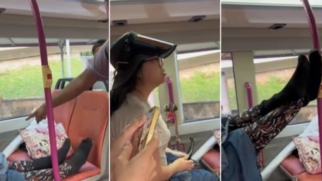 巴士上脱鞋翘脚辱骂司机女子再袭人 坚称被冤枉被判三年有条件警告