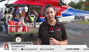 Helicopter mission delivers aid to remote Indonesian village in the aftermath of deadly floods