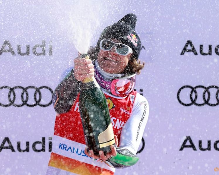 Alpine skiing-Braathen wins Kranjska Gora giant to put pressure on Odermatt