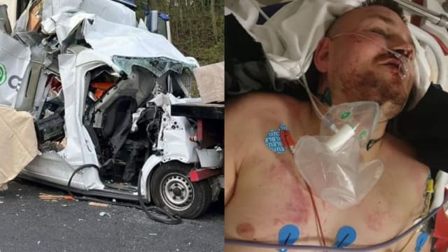 “消防员以为我死了！” 严重车祸受困两小时 英国男子侥幸生还