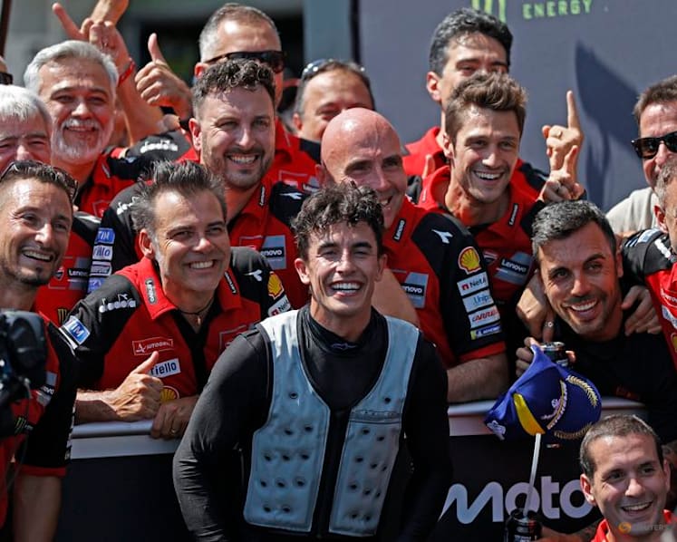 Marquez storms to Czech MotoGP victory with late pass on Bagnaia