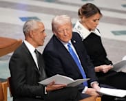 Trump posts, then deletes, racist clip of Obamas as monkeys