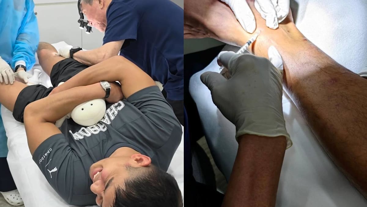 Elvin Ng had to get steroid jabs for sandfly bites after they became inflamed