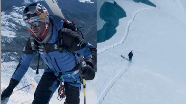 创造历史！波兰冒险家不靠瓶装氧气滑雪下珠峰