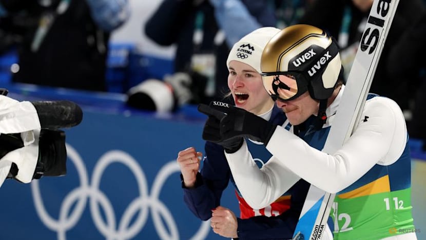 Ski Jumping-Prevc siblings lead Slovenia to mixed team gold