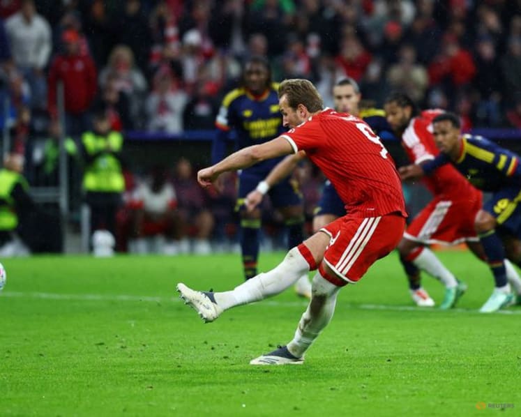 Rice rescues Arsenal at Bayern as Real Madrid hit four