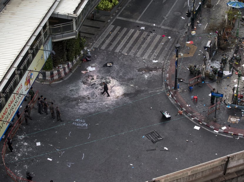 Bomb blast rocks major Bangkok intersection, casualties reported