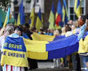Far from home, Ukrainians abroad mark 35 years of independence as war with Russia drags on