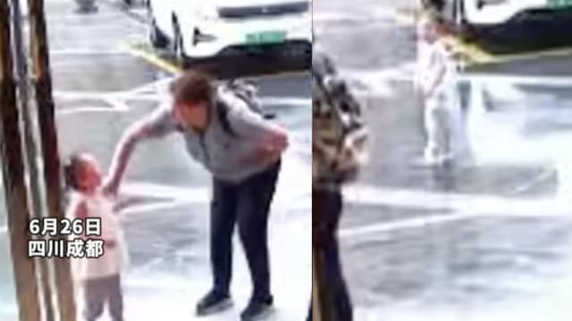 中国两岁女童疑因尿裤子 被保姆扇耳光扔雨中淋雨