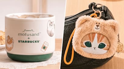 Starbucks Singapore’s New Mofusand Merch Has Cat Wristlet Pouches & Drinkware