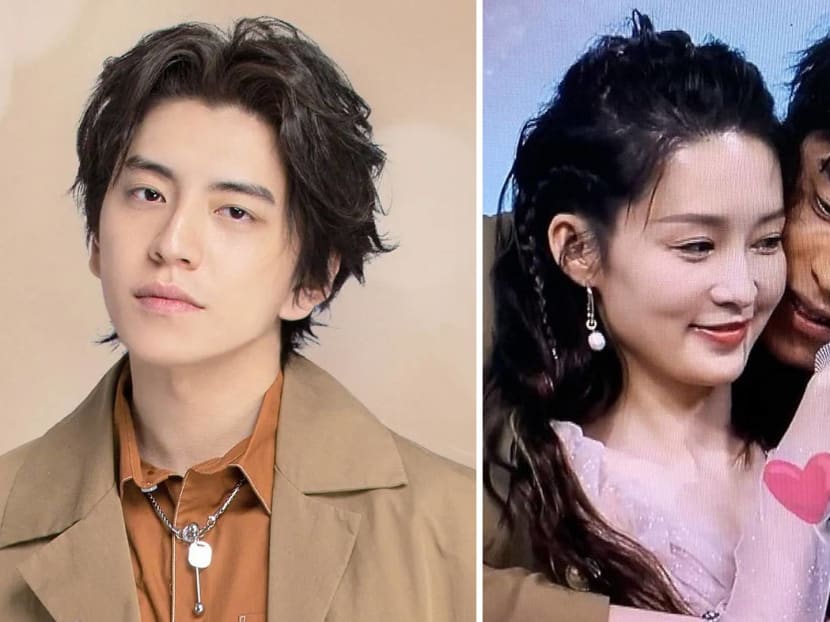 The Taiwanese actor got handsy with his The Wolf co-star on camera.