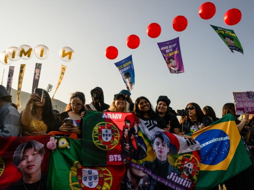 Tears, tattoos, Cartier watches: Fan frenzy at BTS army discharge Tears, tattoos, Cartier watches: Fan frenzy at BTS army discharge