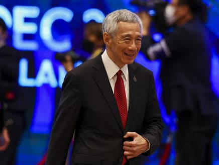 Prime Minister Lee Hsien Loong at the Asia-Pacific Economic Cooperation (APEC) summit in Bangkok on November 18, 2022.