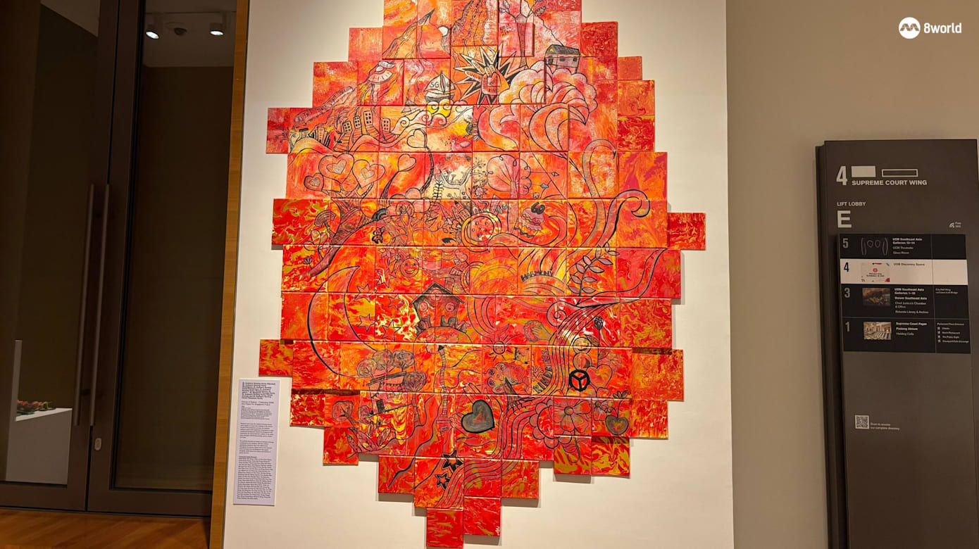SG60关怀艺术展。（图：周海丽）