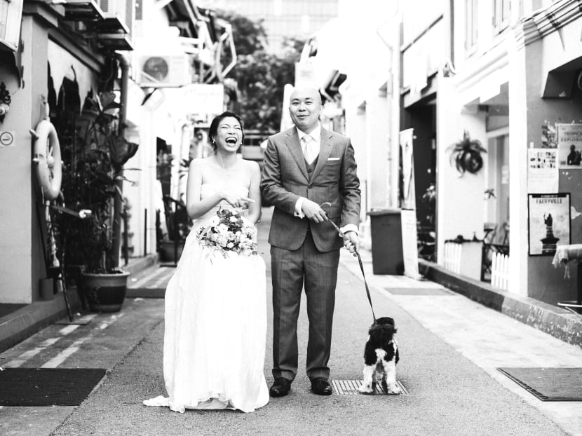On wedding day, man’s best friend is also his best man