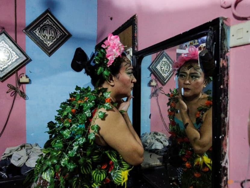Indonesian transgender models shine spotlight on pollution with plastic fashion