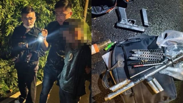 越南客工盗猎石虎图利 持猎枪对准台湾警察