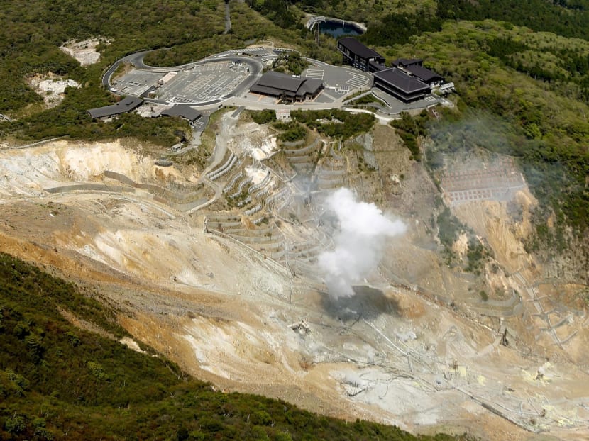 Owakudani valley, a popular tourist spot on Mt. Hakone, is seen in Hakone, Kanagawa prefecture. Photo: Reuters