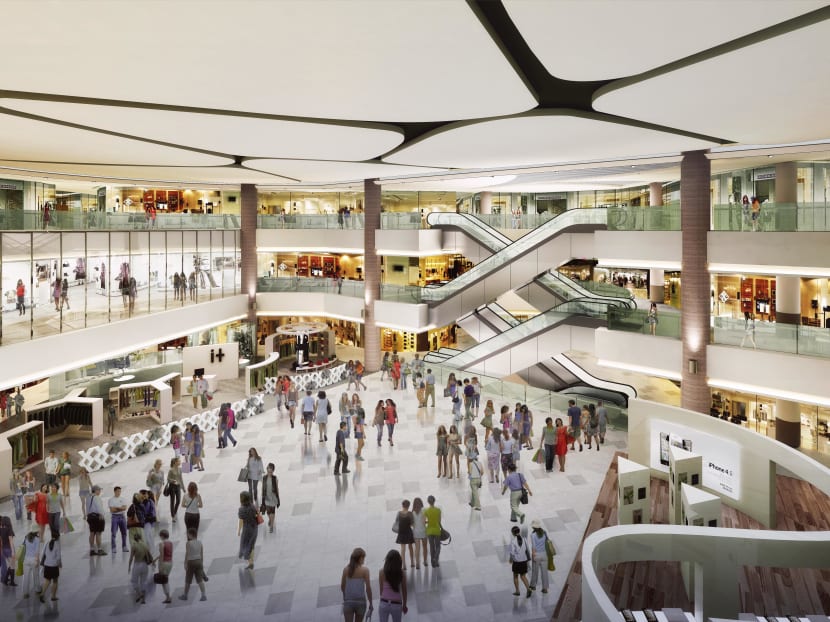 Shoppers will enjoy a more family-friendly space with larger common areas like the mall's renovated atrium. Photo: M&G Real Estate