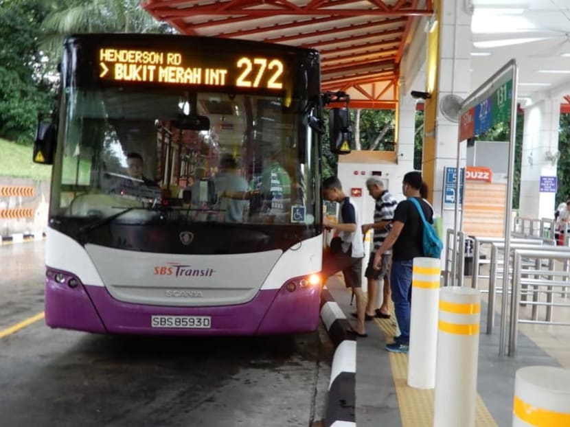 Install audio-visual features on public buses to announce upcoming stops