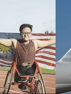 Malaysian para-athlete Daniel Lee (left) alleged on social media that he was treated unfairly by a Qatar Airways staff member who initially did not allow him to board his flight without a companion.