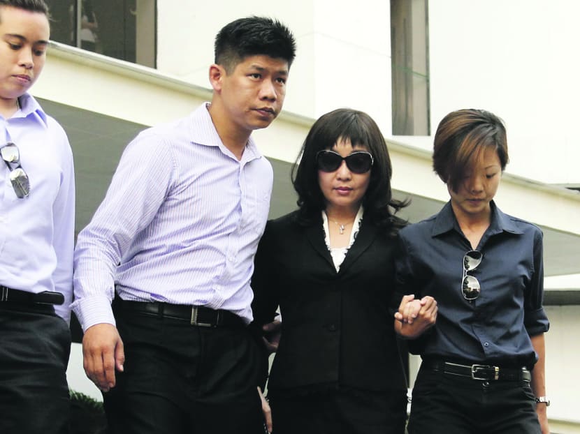 Ms Pang Chor Mui, former General Manager of Nimrod Engineering, arriving in court yesterday. Photo: Ernest Chua
