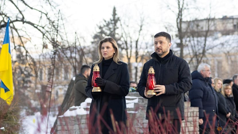 Zelenskyy marks war anniversary vowing to fight on, with Ukraine's allies divided