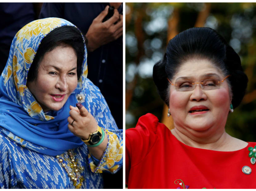 Ms Rosmah Mansor (left), the wife of former Malaysian prime minister Najib Razak, and former Philippine First Lady Imedla Marcos.