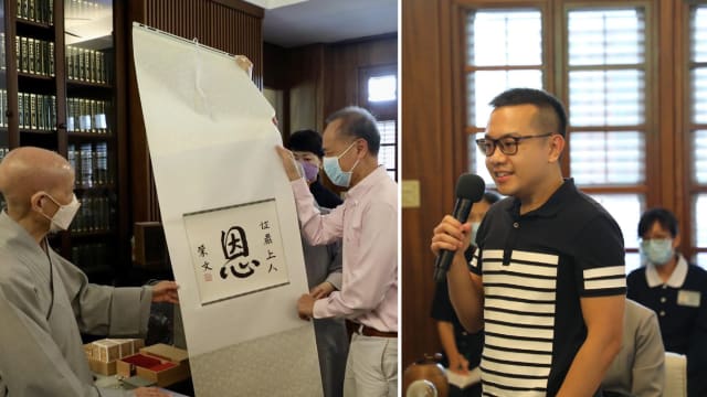 杨荣文访台湾谢捐骨髓 血癌儿痊愈 已是准医生 