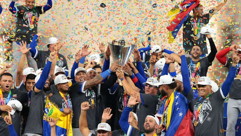 Baseball-National pride fuels Venezuela to first World Baseball Classic championship