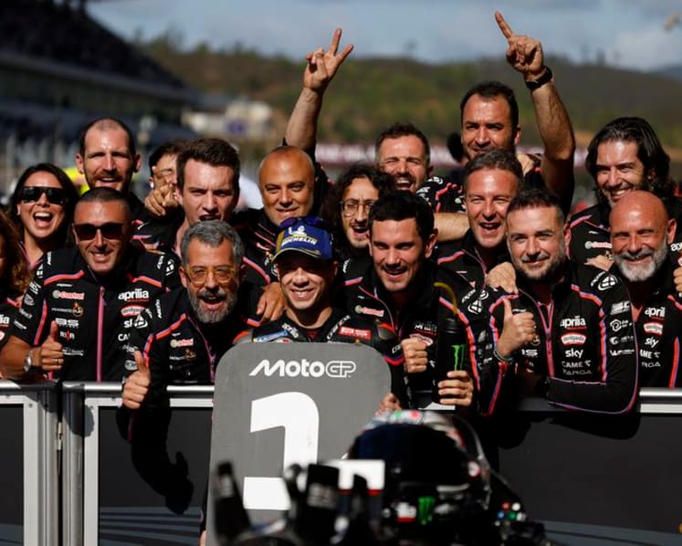 Aprilia's Bezzecchi takes pole at Portuguese Grand Prix
