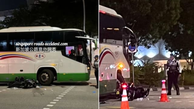 多美歌巴士撞摩托车 23岁男骑士伤重身亡