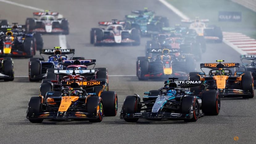 Piastri celebrates 50th race with win from pole in Bahrain