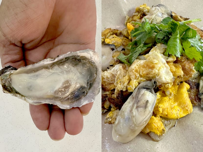 Hawker behind viral &lsquo;humful&rsquo; char kway teow now sells oyster omelette with XL fresh oysters