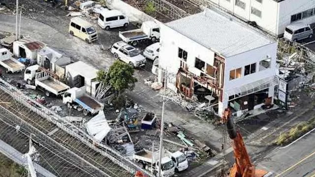 台风琵琶引发龙卷风袭击静冈县 20余人受伤