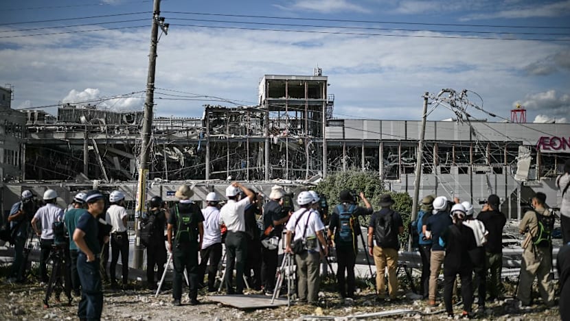 Japan ends search at earthquake-hit mall after explosion