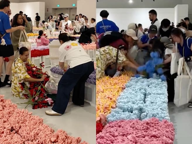 'Why are people being so greedy?': CJ Hendry’s viral Flower Market sparks debate over plush flower frenzy