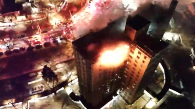 纽约公寓大楼爆炸 酿1死14伤