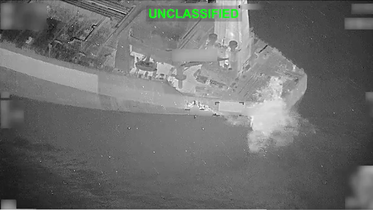 US Launches Hellfire Missile at Tanker Bound for Iran