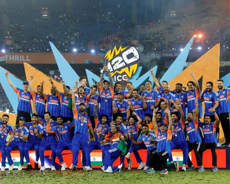 Indian team receive $14.2 million bonus for historic T20 World Cup win
