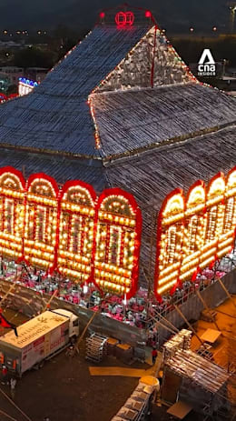 The bamboo altar built without nails or glue