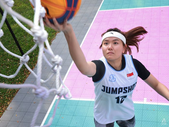 The girl who grew tall and turned pro in 3x3 basketball – without the usual pressure to succeed
