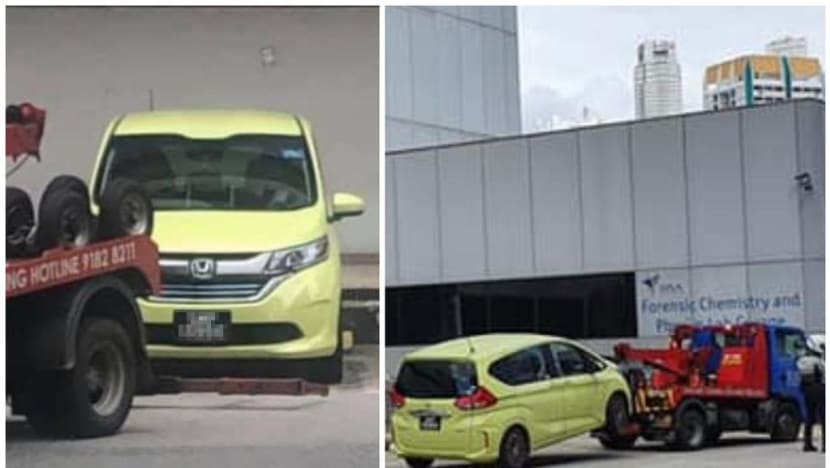 Car suspected to be involved in Cantonment Road hit-and-run towed away by police; driver still at large