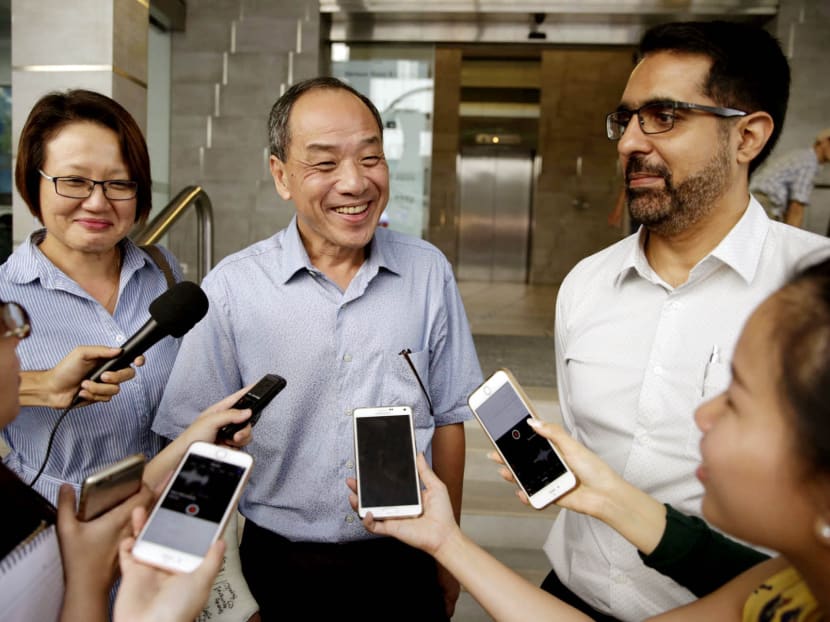Workers' Party MPs (from left) Sylvia Lim, Low Thia Khiang and Pritam Singh. TODAY file photo
