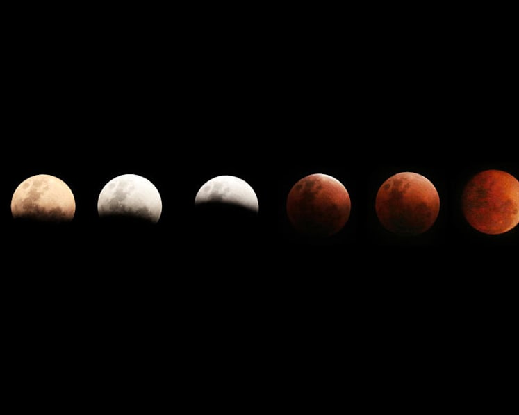 Look up tonight to catch Mars and ‘blood moon’ double bill