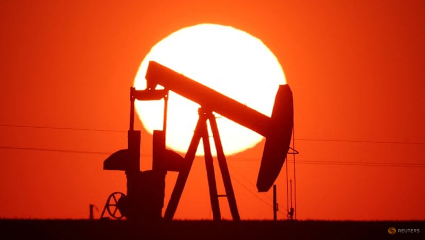 Oil prices end volatile session mixed but up sharply for the week on supply worries