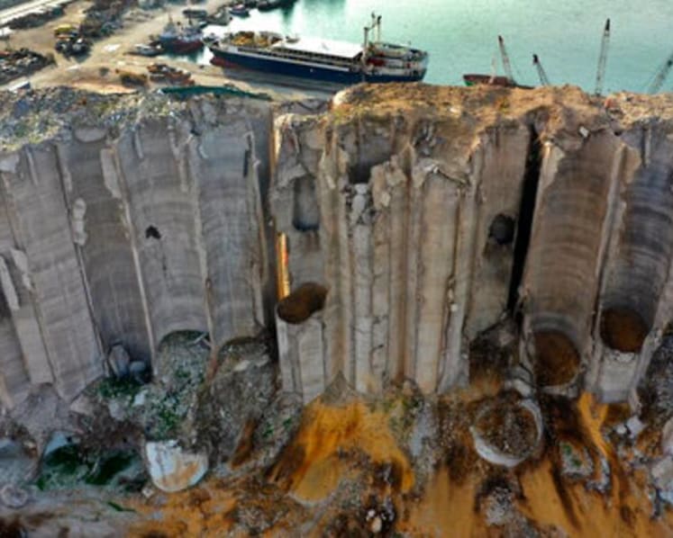 Beirut silos at heart of debate about remembering port blast